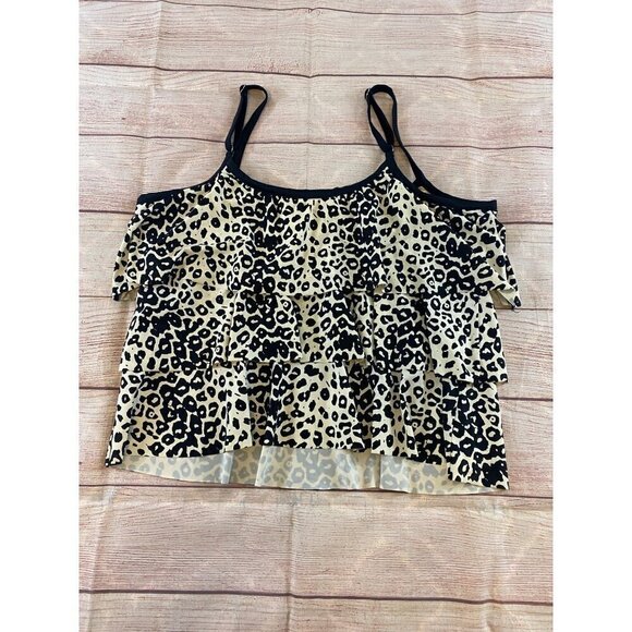 Maxine Of Hollywood Women's Layered Animal Print Tankini - 22W - Picture 7 of 10